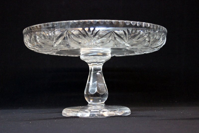 European Cut Crystal Compote (1 of 4)