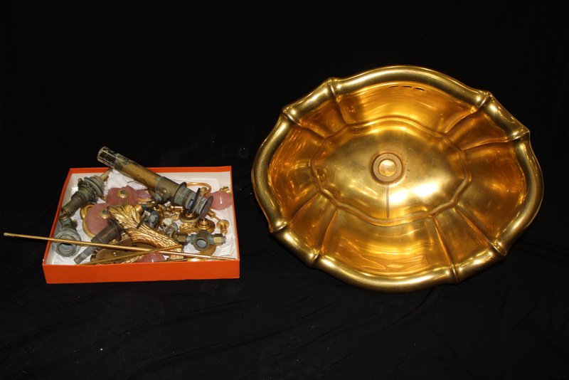 Sherle Wagner Burnished Gold Scalloped Edge Basin (1 of 5)