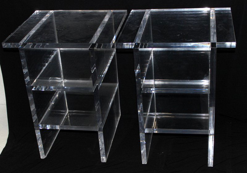 Pair of Lucite End Tables (1 of 5)
