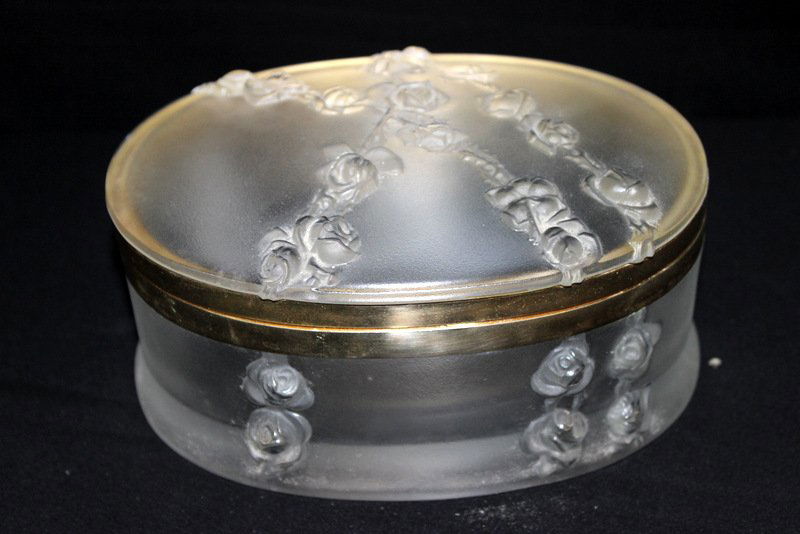 Vintage Lalique Crystal Casket (1 of 4)