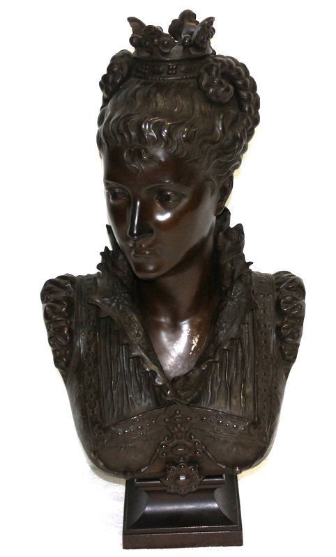 Faure de Brousse Bronze Bust of a Woman (1 of 9)