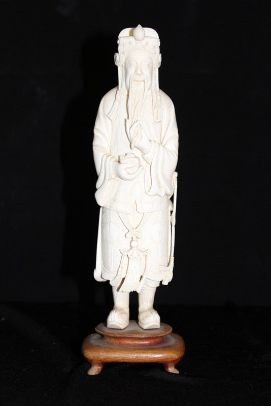 Chinese Carved Ivory of Wise Man (1 of 9)