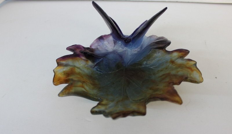 Daum Pate de Verre Buttefly Dish (1 of 5)