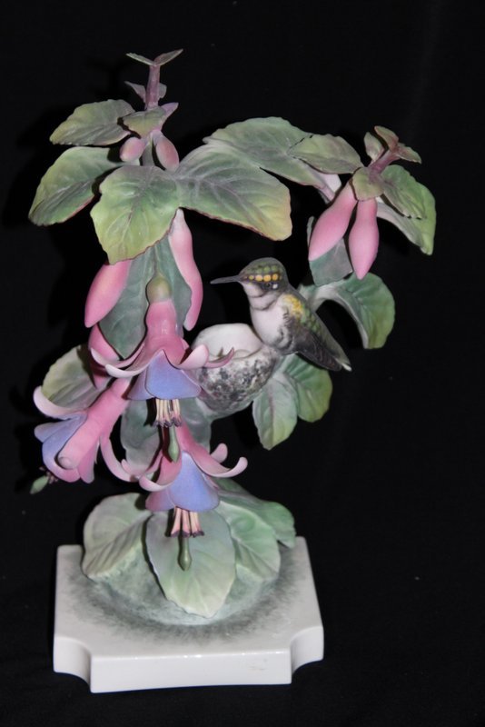 Royal Worcester "Ruby Throated Humming Bird" Porcelain (1 of 6)