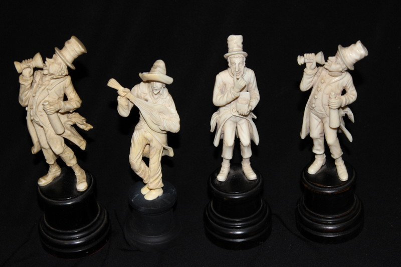 4 Pc. Antique Continental Ivory Group (1 of 10)