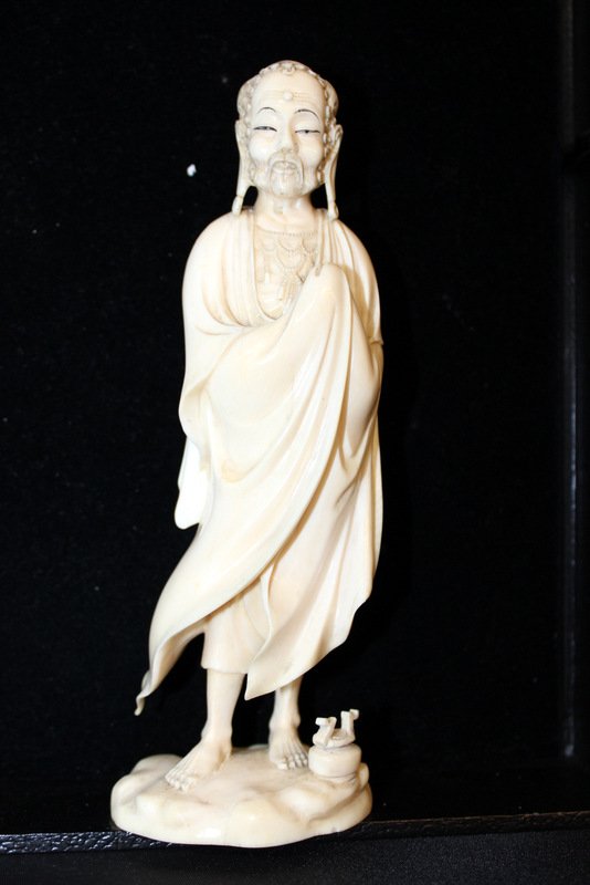 Chinese Carved Ivory Mythological Figure (1 of 6)