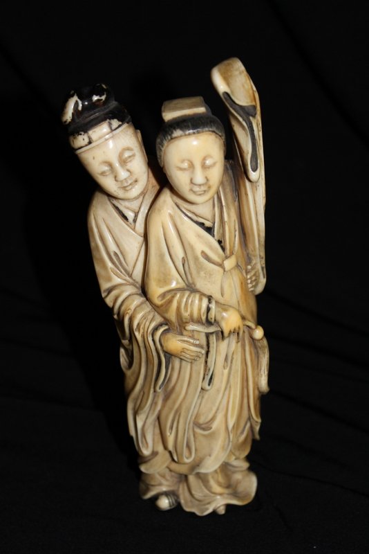 Rare Chinese 19th C. Carved Ivory Group (1 of 6)