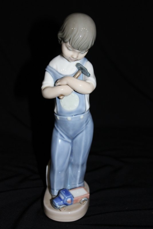 Lladro "Mechanic Boy" #4897 Porcelain Figure (1 of 6)