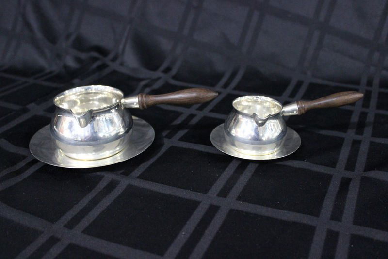 4 Pc. Tiffany & Co. Sterling Creamers & Underplates (1 of 4)