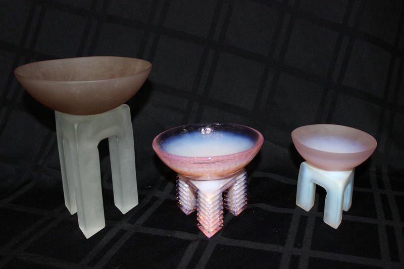 6 Pc. Misc. Modern Glass Pieces (1 of 4)