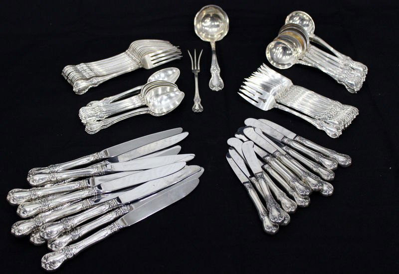 74 Pc. Towle "Old Master" Sterling Flatware Set (1 of 6)