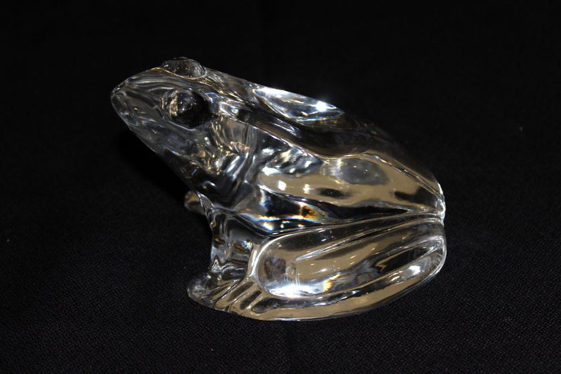 Baccarat Crystal Frog Paperweight (1 of 5)