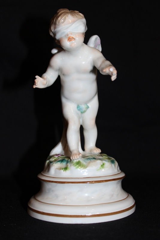 Meissen Hand Painted Porcelain Cherub (1 of 6)
