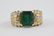 Fine Contemporary Colombian Emerald Diamond Band BY