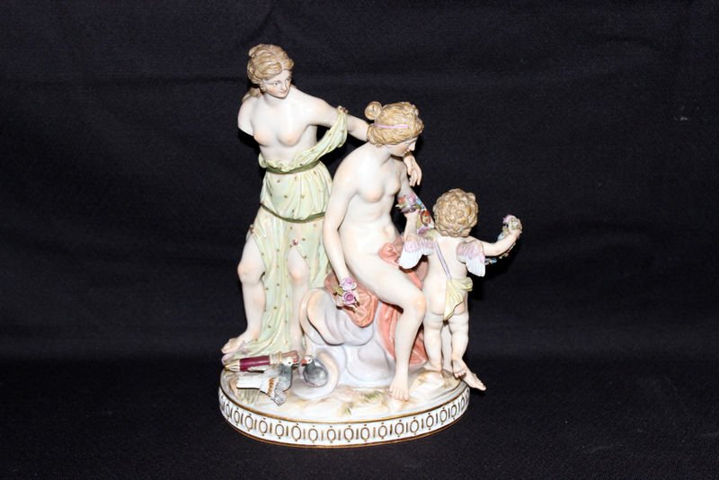Meissen Hand Painted Porcelain Group (1 of 6)