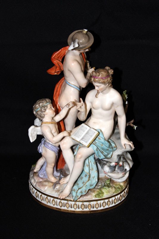 Meissen Hand Painted Porcelain Group (1 of 7)