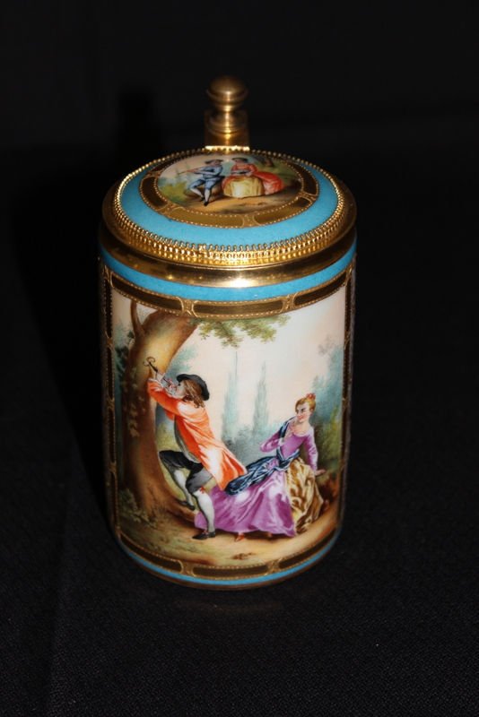 Royal Vienna Hand Painted Porcelain & Bronze Beerstein (1 of 8)