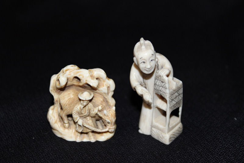 2 Pc. Chinese Carved Ivory Netsuke's (1 of 5)
