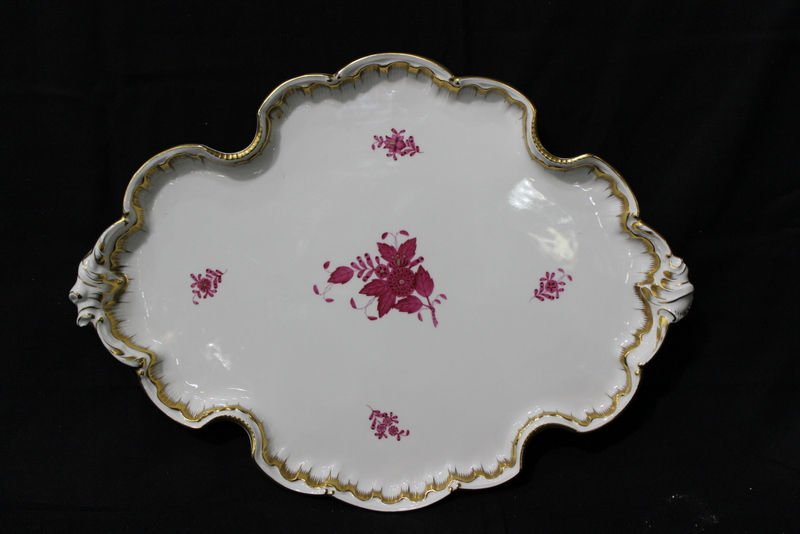 Herend "Chinese Bouquet Rasberry" Porcelain Serving (1 of 4)