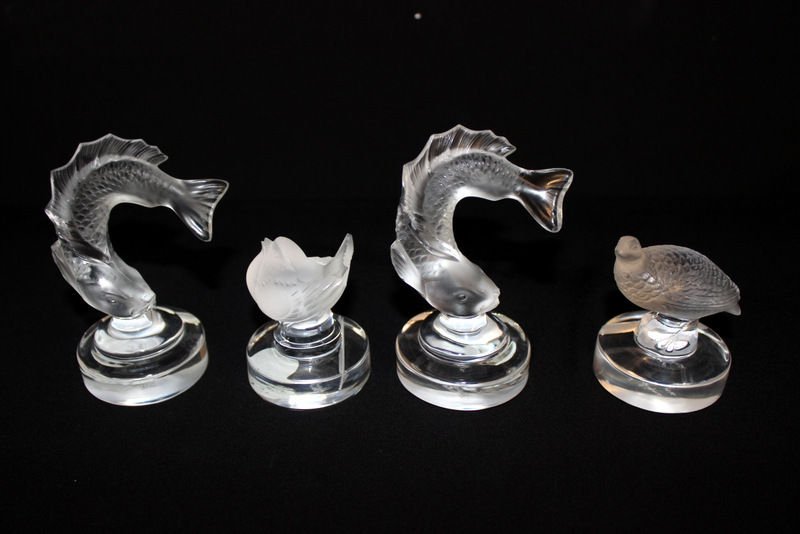 4 Pc. Lalique Crystal Paperweights (1 of 3)