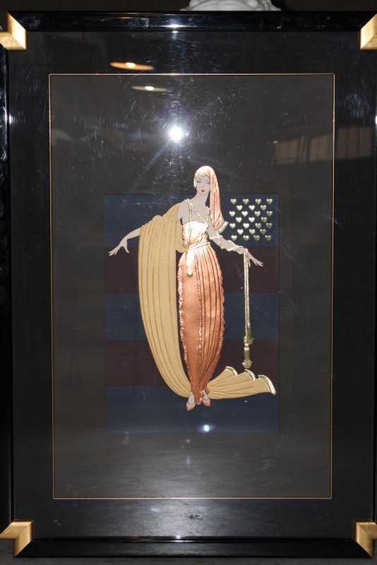 Erte (French 1892-1990) "Fringe Cape" Serigraph (1 of 4)