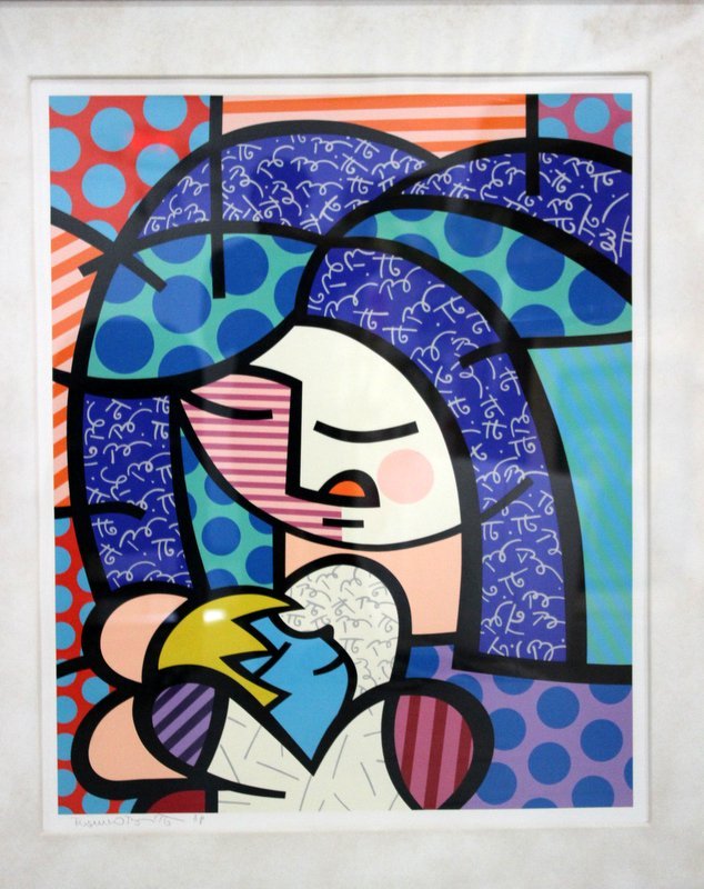 Large Romero Britto Artist Proof Lithograph (1 of 5)