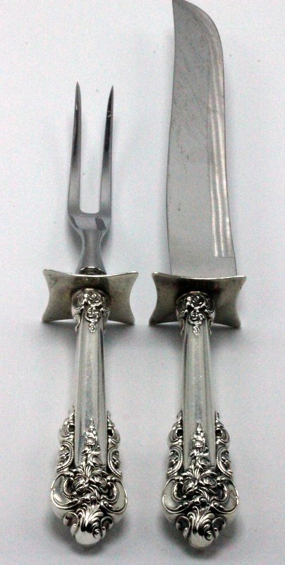 2 Pc. Wallace "Grande Baroque" Sterling Meat Carving (1 of 3)