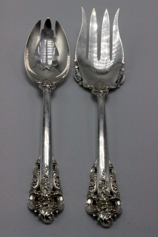 2 Pc. Wallace "Grande Baroque" Sterling Serving Pieces (1 of 3)