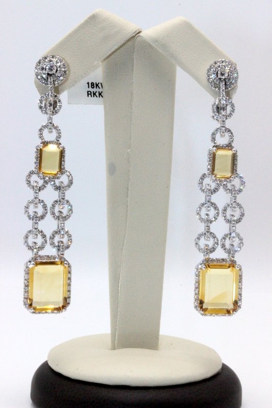 18Kt Chantecler 17.06ct. Emerald Cut Citrine & 2.69ct. (1 of 4)
