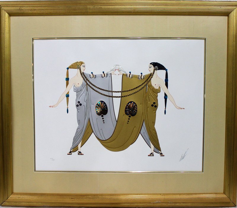Erte "Sisters" Limited Edition Serigraph (1 of 5)