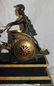 19th C. French Bronze & Marble Chariot Mantel Clock - 5