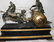 19th C. French Bronze & Marble Chariot Mantel Clock - 6