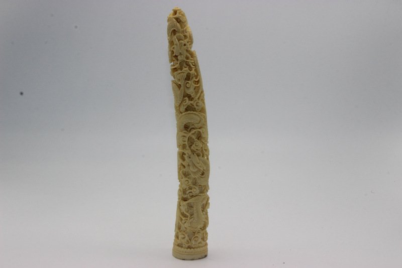 Chinese Carved Figural Ivory Piece (1 of 6)