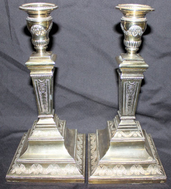 Fine Victorian Sterling Candlesticks (1 of 4)