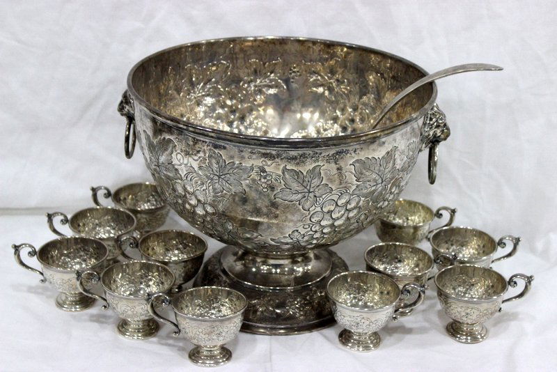 Beautiful Frank M. Whiting Sterling Punch Set (1 of 9)