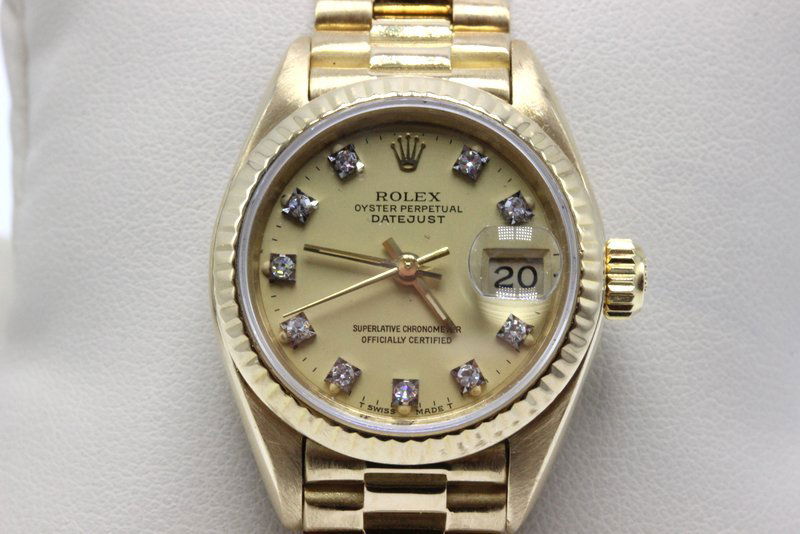 Rolex 18Kt YG Diamond Dial Ladies Watch (1 of 4)