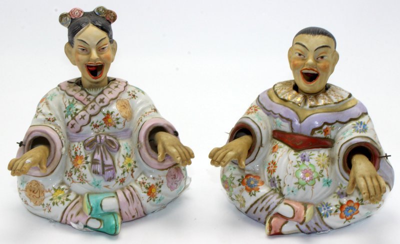 Two German Bisque Head Nodders (1 of 5)