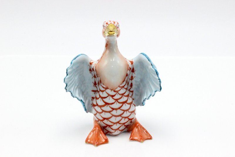 Herend Hand Painted Fish Net Duck (1 of 3)