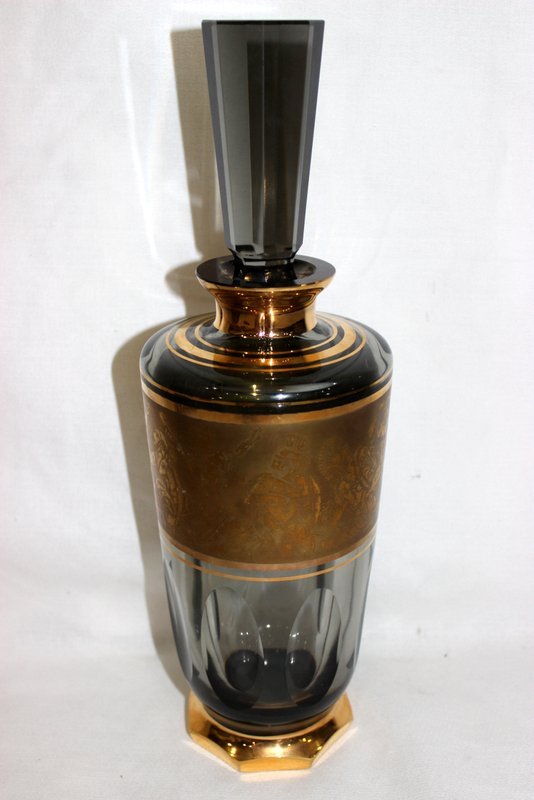 Beautiful Gilt Moser Glass Decanter (1 of 6)