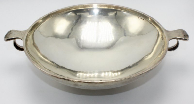 Rare Georg Jensen Sterling Footed & Handled Bowl (1 of 3)