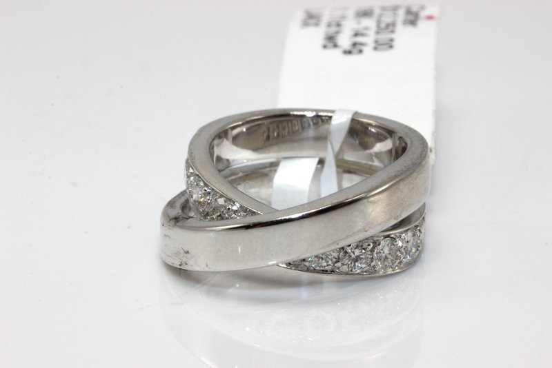 Cartier 18Kt WG "Nouvelle" 1.11ct. Diamond Ring (1 of 2)