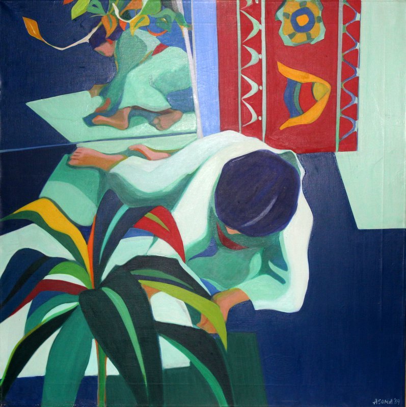 Tadashi Asoma (Japanese b. 1923) Oil Painting on Canvas (1 of 1)