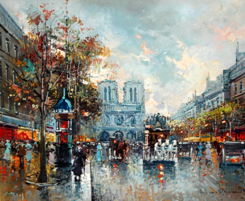Antoine Blanchard (French 1910-1988) Oil Painting on (1 of 5)