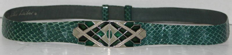 Vintage Judith Leiber Snakeskin Belt (1 of 3)