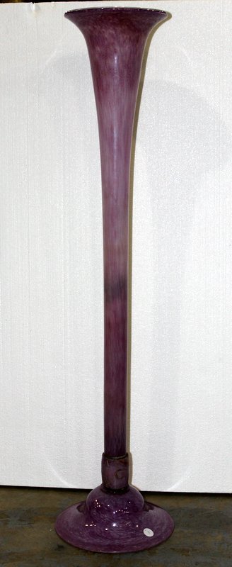 Beautiful Tall Murano Glass Vase: Beautiful Tall Murano Glass Vase. Measures - 46 3/8" high.