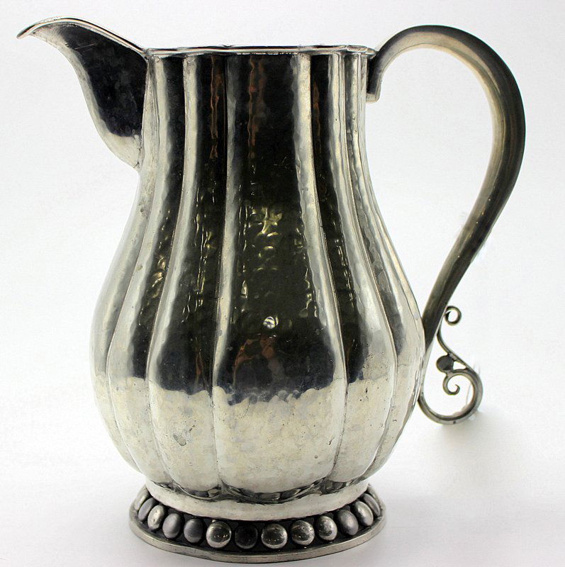 Nekrasoff Hammered Pewter Pitcher (1 of 3)
