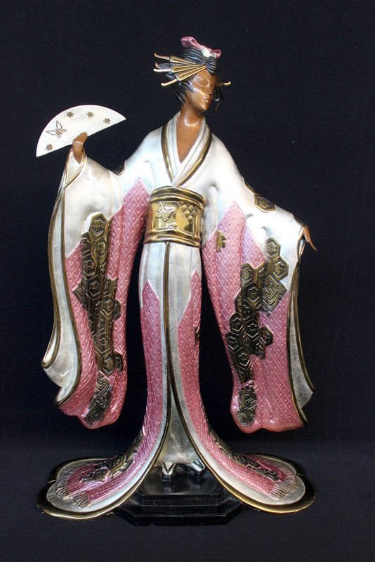 Erte "Madame Butterfly" Bronze Sculpture (1 of 2)