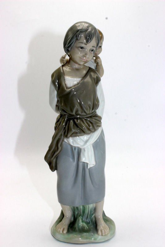 Lladro Girl w/ Child Porcelain Group (1 of 7)
