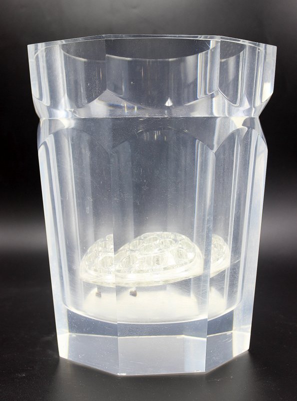 Mid-Century Lucite Flower Bucket (1 of 4)