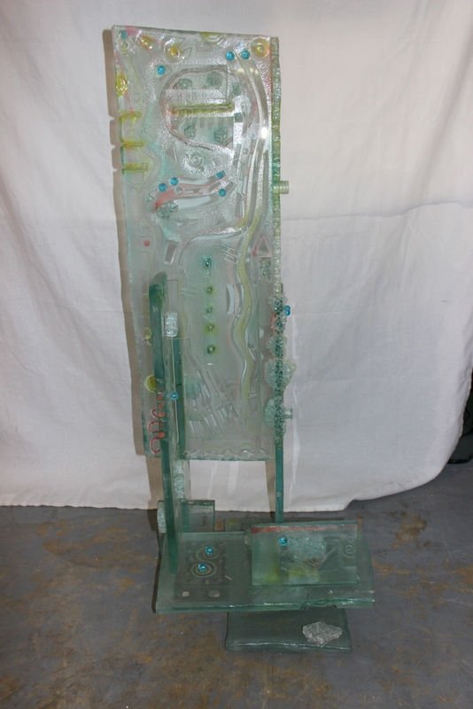 Signed Susan Pelish Art Glass Sculpture (1 of 4)